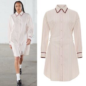 NWT Carolina K Luca Shirt Dress Striped XS